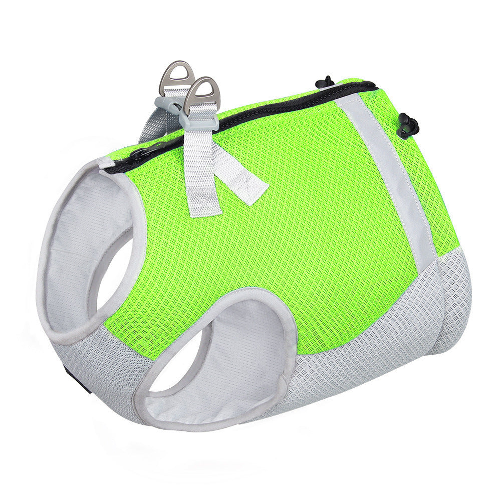 Frenchie Cooling Traction Vest - Breathable Summer Harness for French Bulldogs