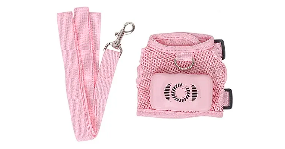 Functional Cooling Harness Vest with Fan for French Bulldog - Breathable Air Conditioner Gear