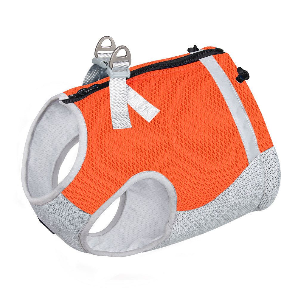Frenchie Cooling Traction Vest - Breathable Summer Harness for French Bulldogs