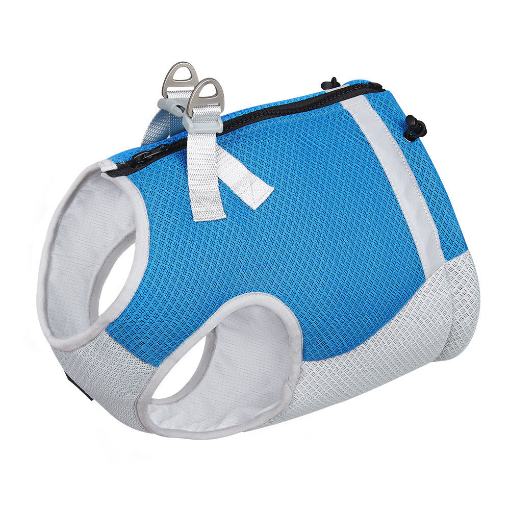 Frenchie Cooling Traction Vest - Breathable Summer Harness for French Bulldogs