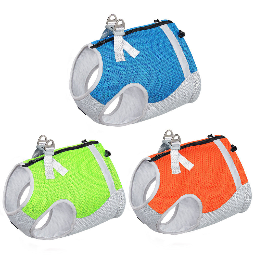 Frenchie Cooling Traction Vest - Breathable Summer Harness for French Bulldogs